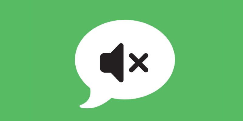 میوت کردن گروه واتساپ