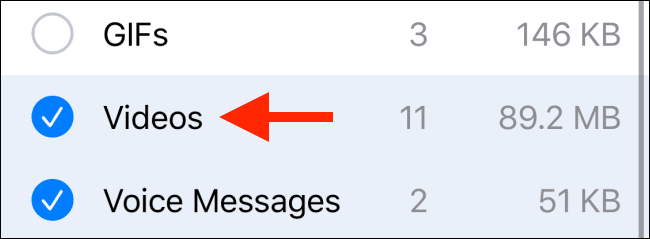 فضای اشغال شده توسط واتساپ
