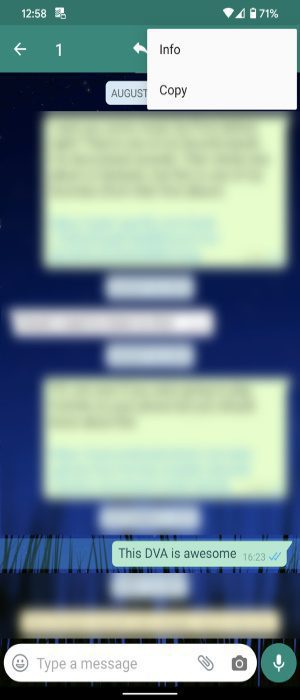 زمان دقیق خوانده شدن پیام در واتساپ