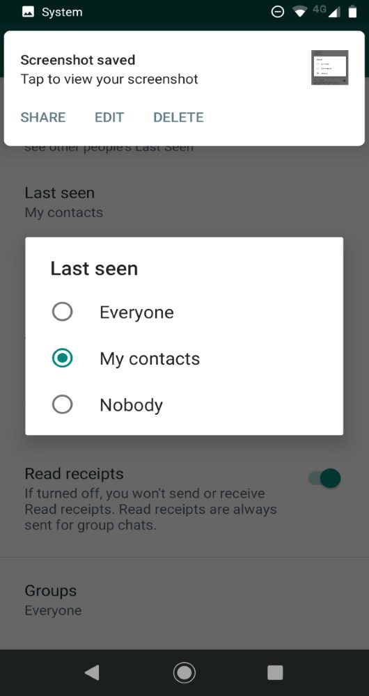 نمایش وضعیت آنلاین در واتساپ