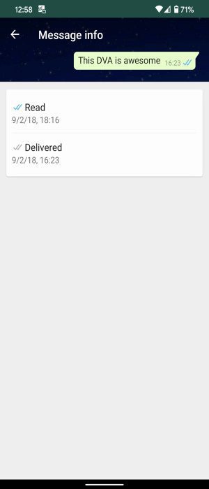 زمان دقیق خوانده شدن پیام در واتساپ