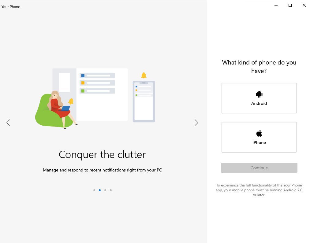 نوتیفیکیشنهای گوشی در ویندوز 10