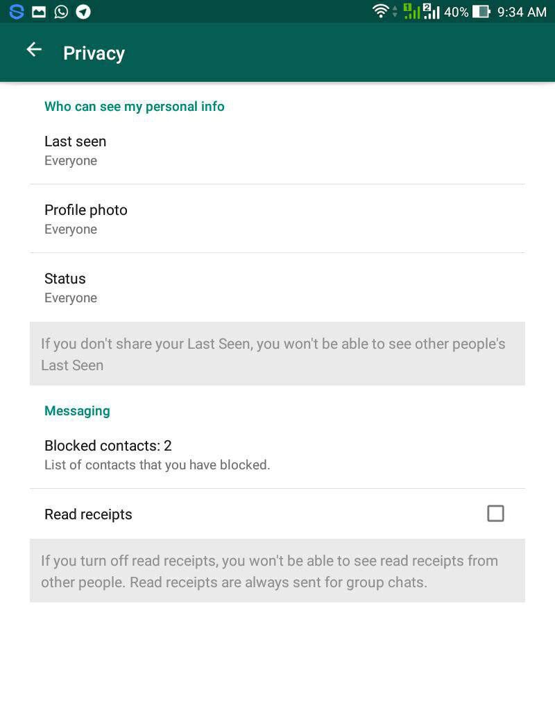 نحوه غیر فعال کردن تیک آبی در واتس اپ