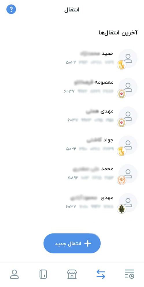 ویژگیهای کاربردی انتقال وجه هوشمند با بلوبانک