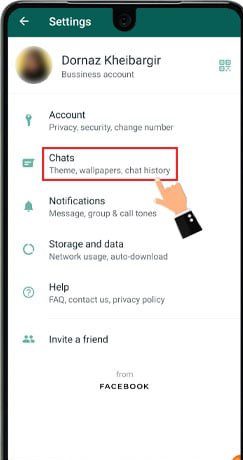 آموزش افزایش اندازه فونت واتساپ