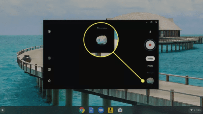 آموزش ضبط ویدیو با برنامه دوربین Chromebook