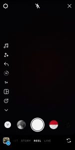 صفحه ایجاد ریلز جدید در اینستاگرام