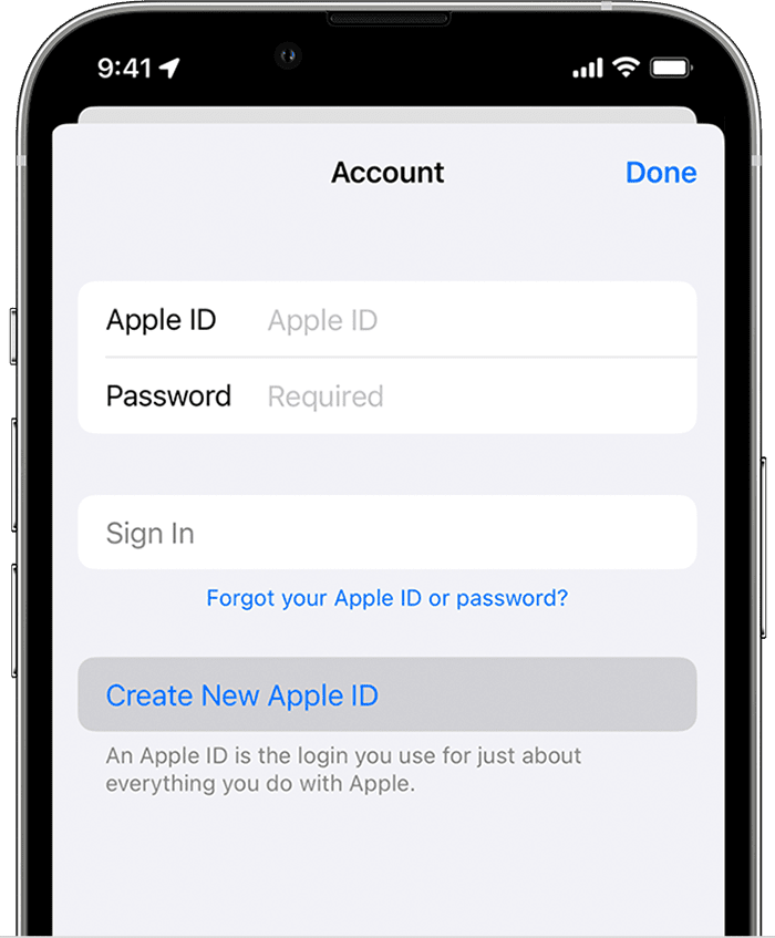 ساخت Apple ID با استفاده از App store