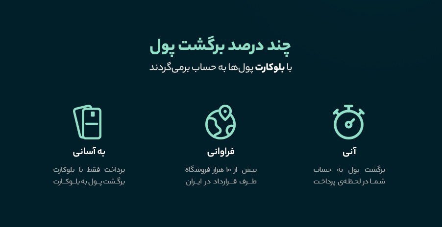 سرویس برگشت پول (Cash back) بلوبانک