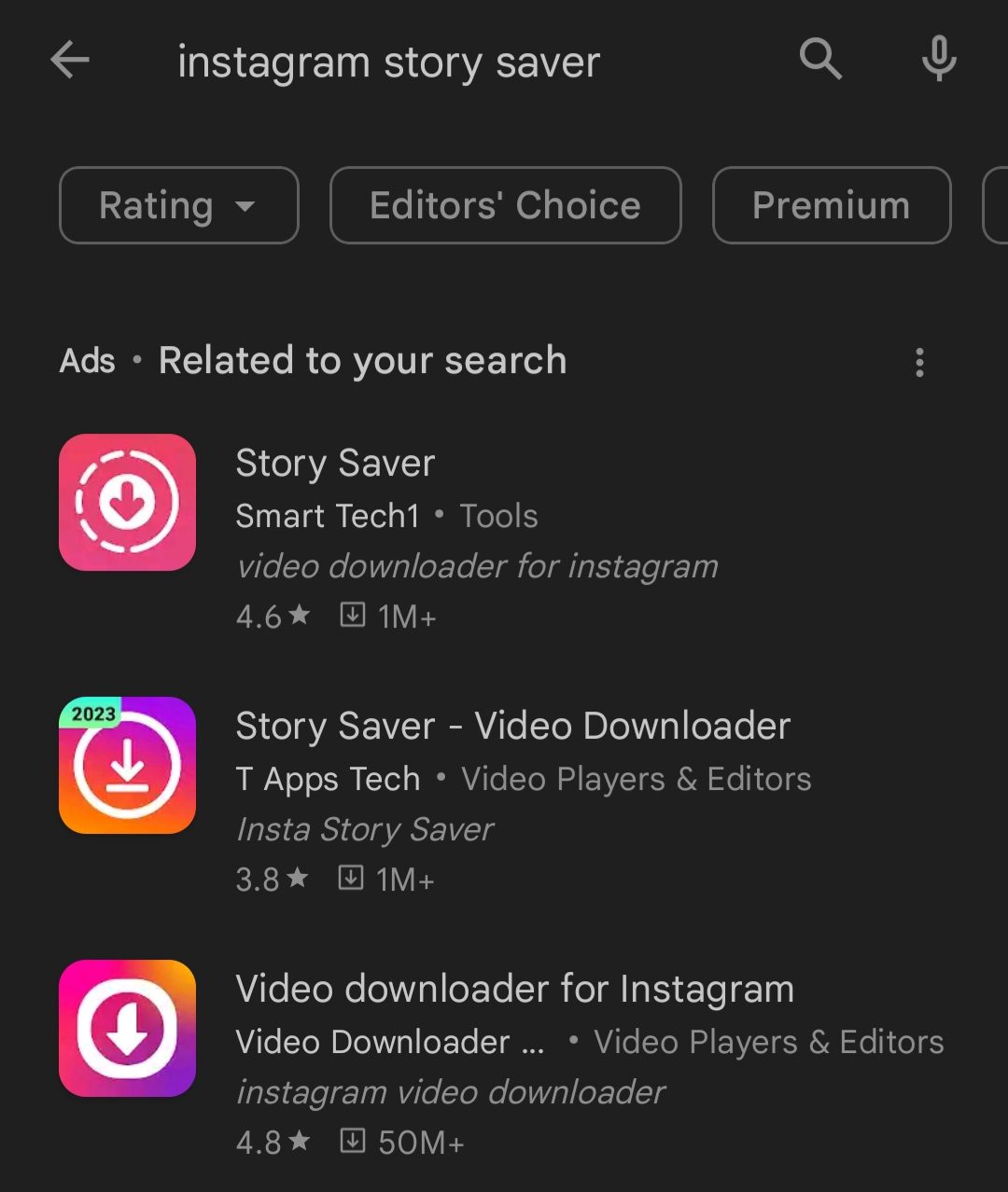 برنامههای Instagram story saver