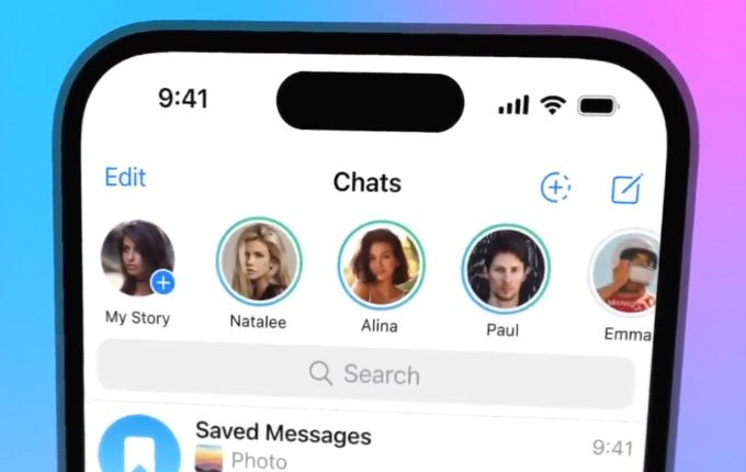 قابلیت استوری برای تلگرام
