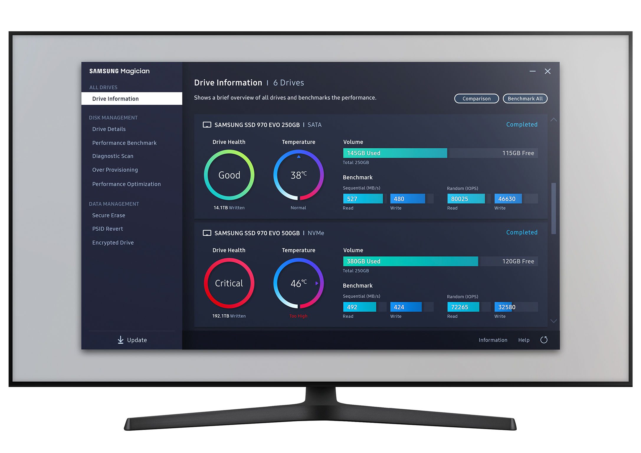 نرم افزار Samsung Magician
