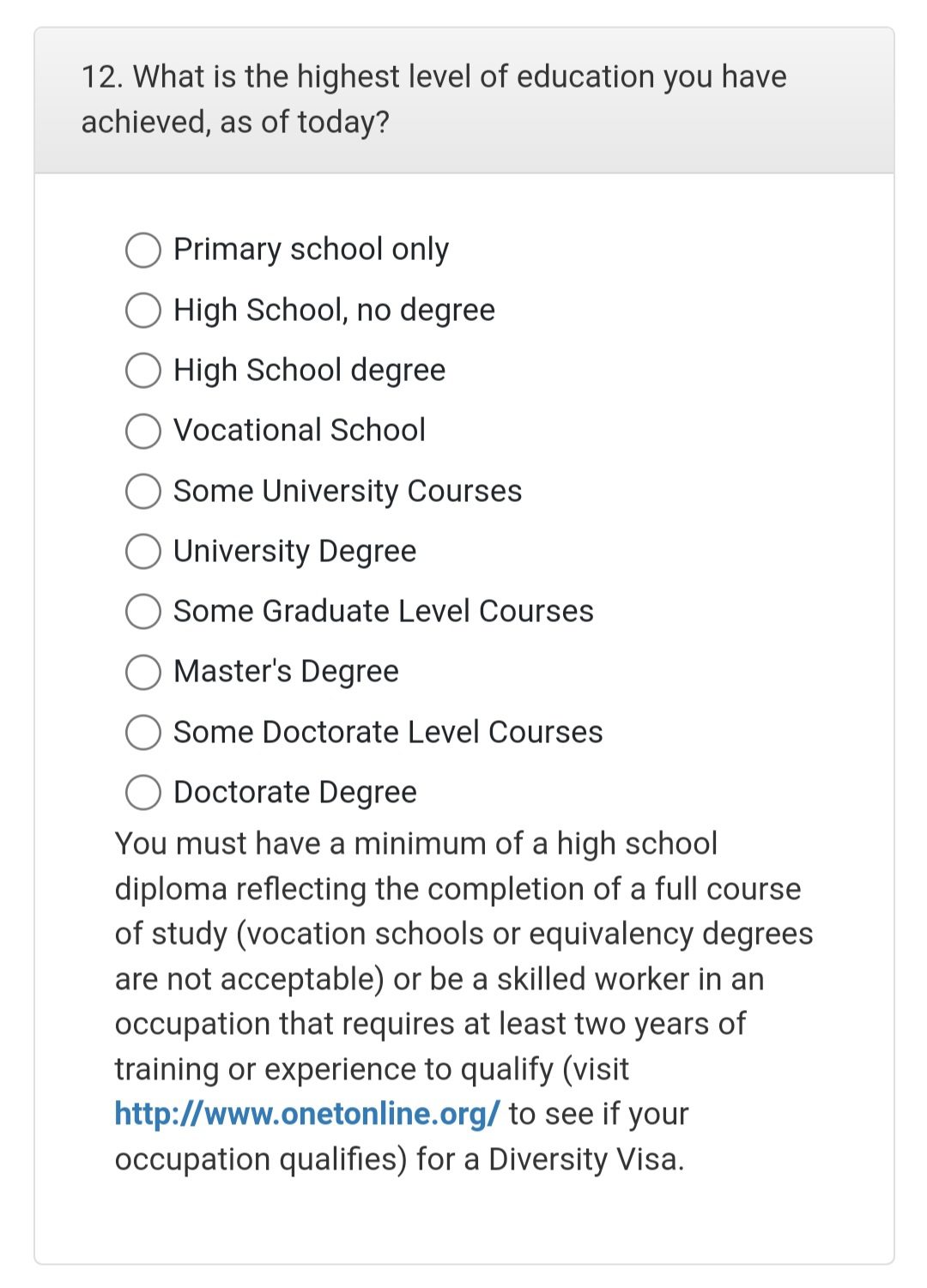 بخش دوازدهم: What is the highest level of efucation ypu have achived, as of today?