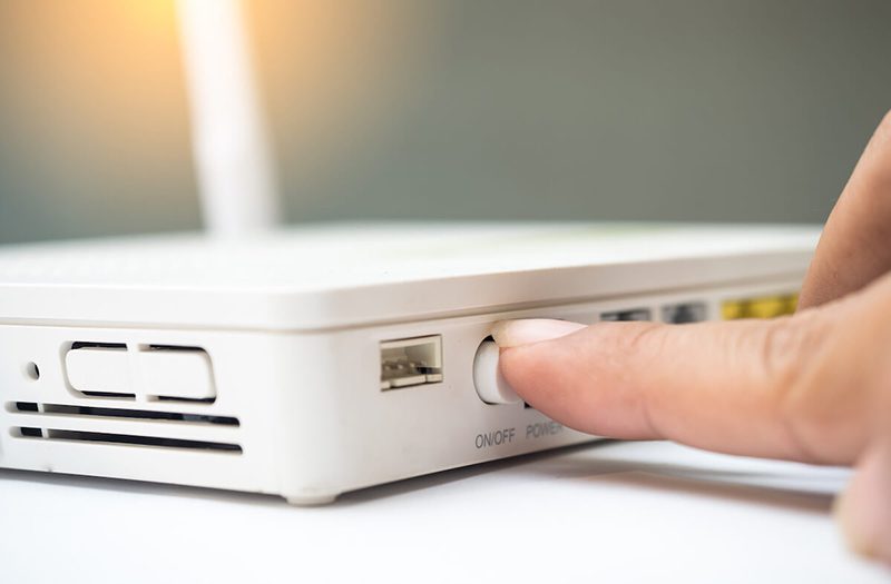 خاموش روشن کردن مودم یا روتر