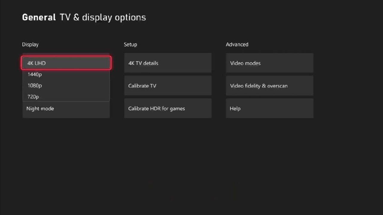 حالت 4K در ایکس باکس سری ایکس