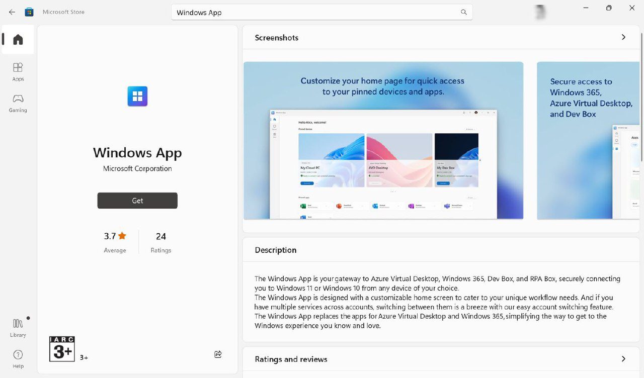 برنامه ویندوز در آیفون، آیپد، مک و رایانه‌های شخصی