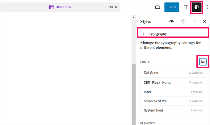 کتابخانه فونت‌ها