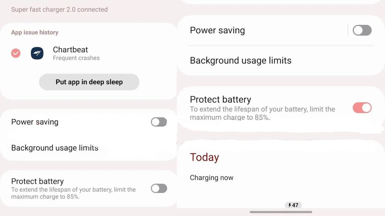 محدود کردن شارژ تا 85%