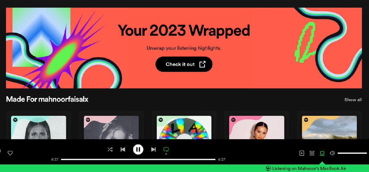 Spotify Wrapped 2023