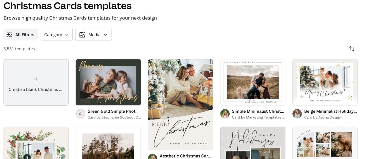 ساخت کارت کریسمس با canva