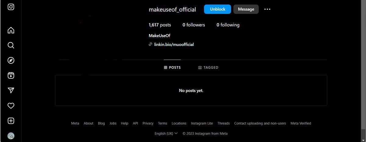 بلاک شدن در اینستاگرام