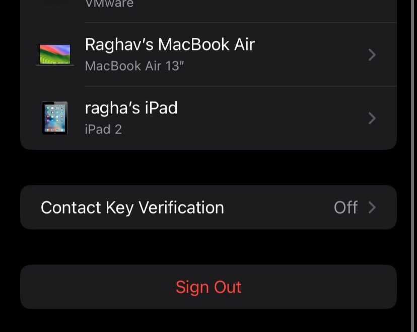 تایید هویت مخاطب در iMessage