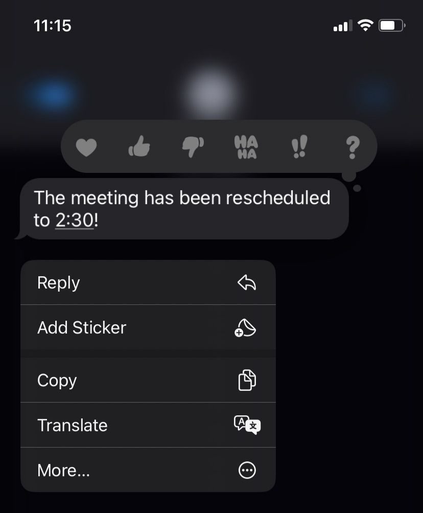 ارسال استیکر در iMessage