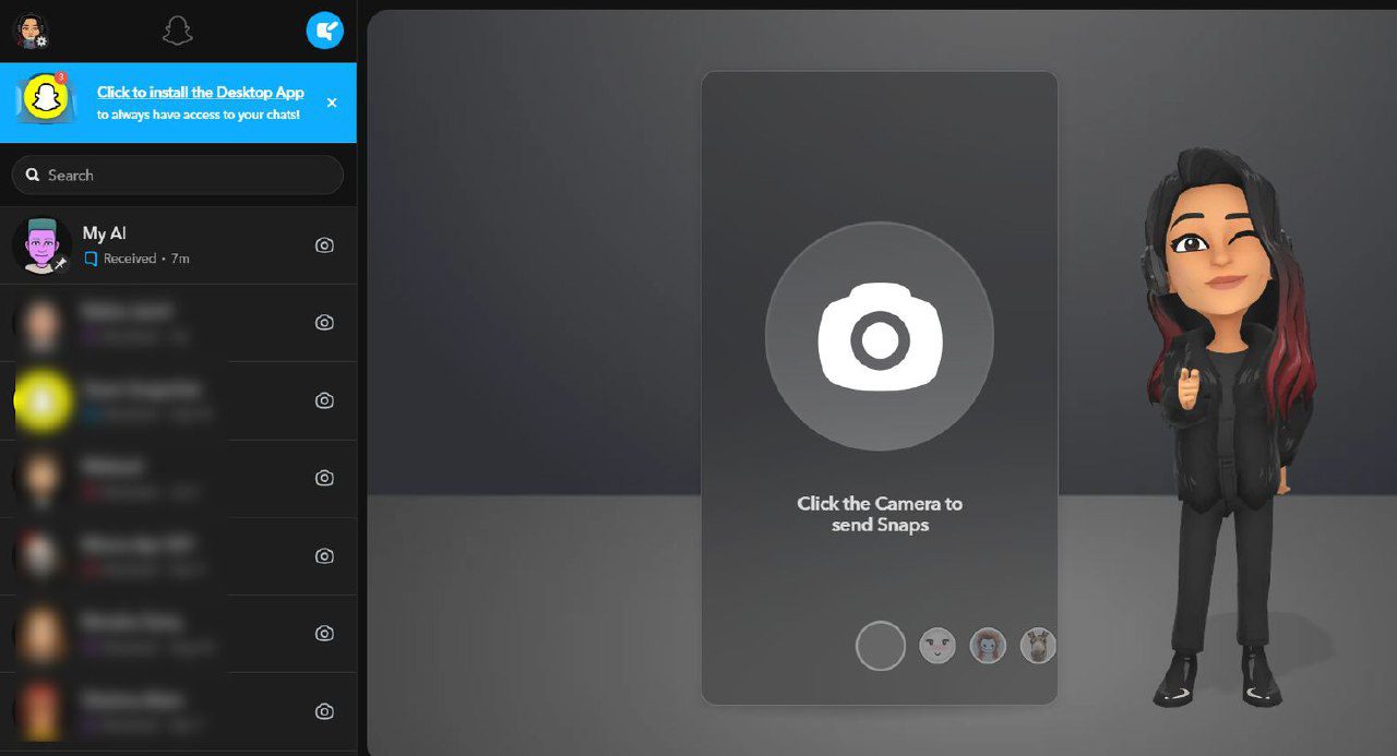 نحوه استفاده از Snapchat در وب