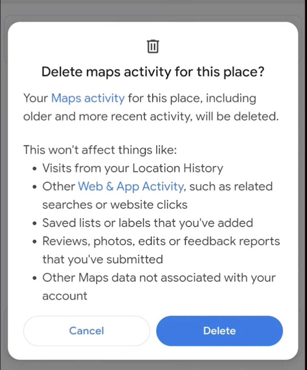 نقطه آبی در Google Maps