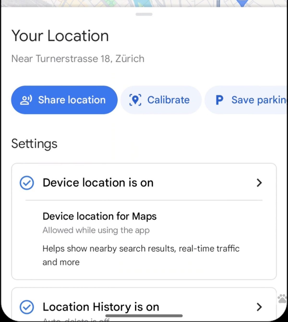 نقطه آبی در Google Maps