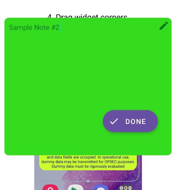 3. Sticky Notes Widget