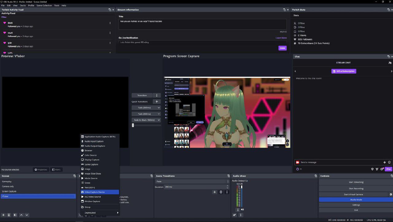 نحوه ایجاد آواتار VTuber