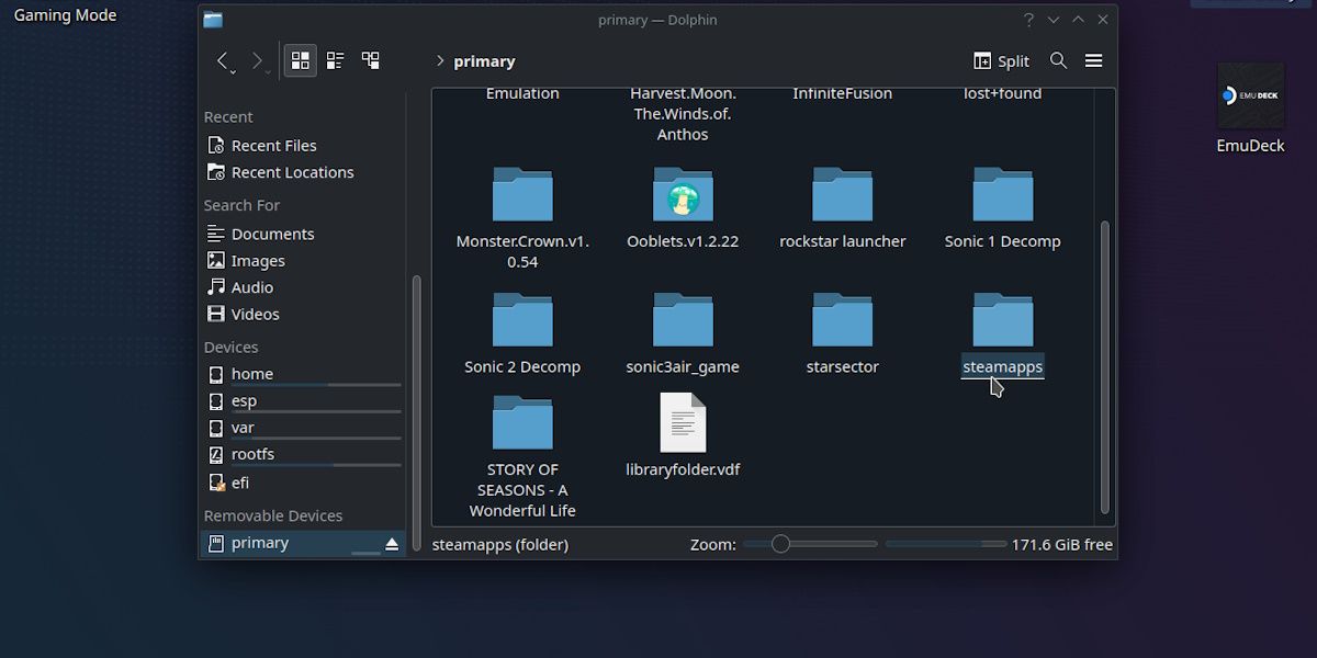 نصب کارت SD روی Steam Deck