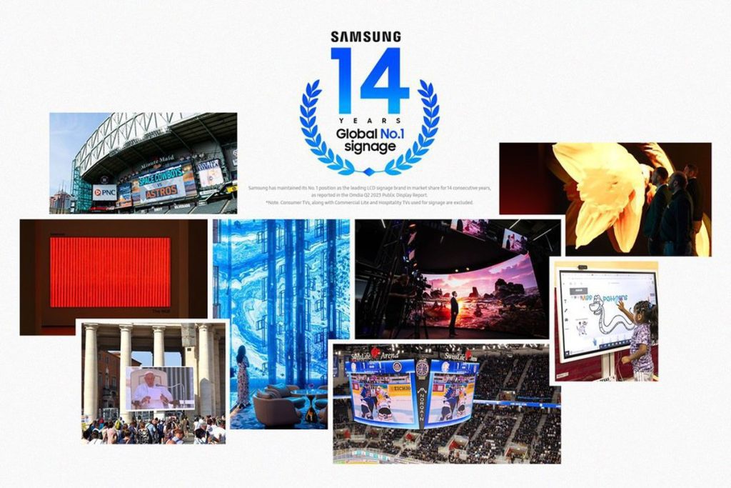 نگاهی به روند 14 ساله پیشتازی سامسونگ در بازار نمایشگرهای دیجیتال ساینیج