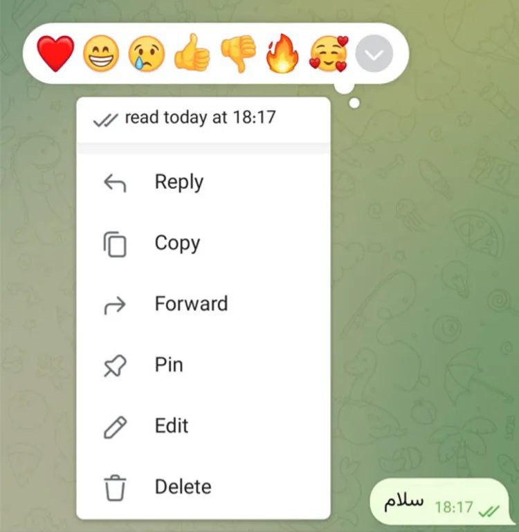 کپی تلگرام از واتساپ