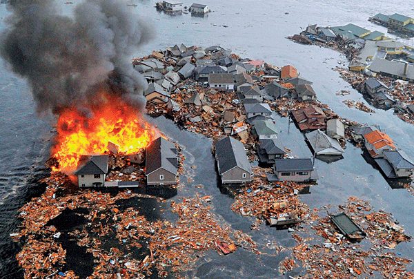 زلزله شدید ژاپن که باعث تغییر خط ساحلی شد!