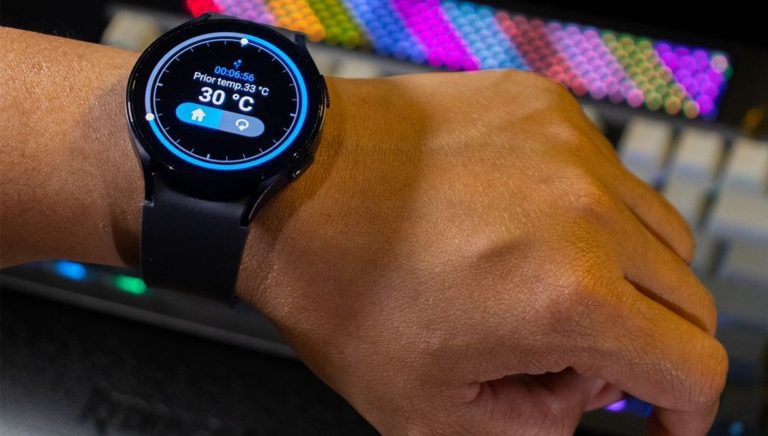 نحوه استفاده از سنسور دمای گلکسی واچ