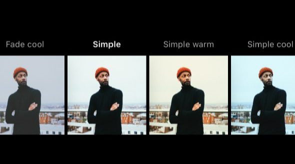 5. Simple: سلفیها و پرترههای خود را تقویت کنید.