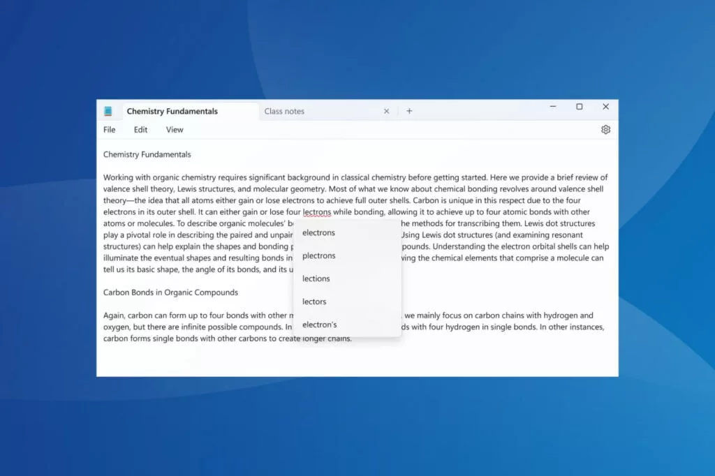نوت پد ویندوز 11 سرانجام به قابلیت بررسی املای کلمات مجهز شد.
