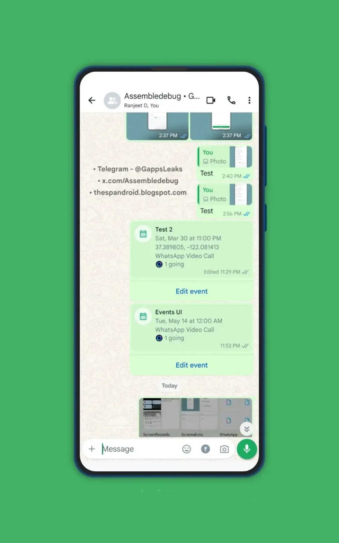 لیست قابلیتهای جدید واتساپ بههمراه تصاویر لو رفت.