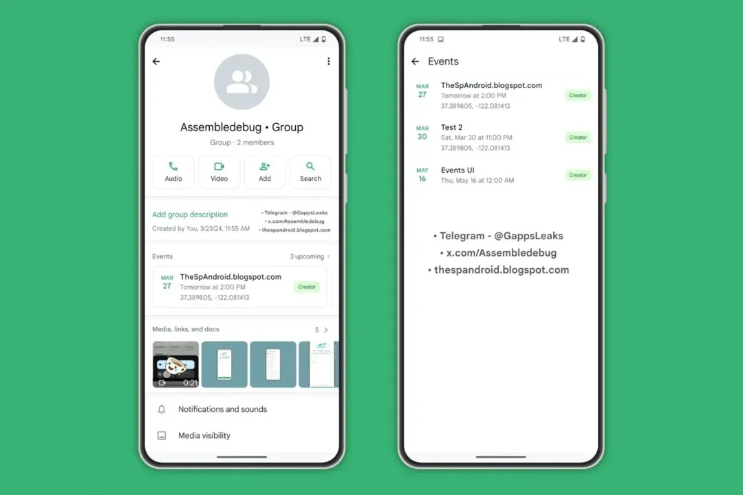 لیست قابلیتهای جدید واتساپ بههمراه تصاویر لو رفت.