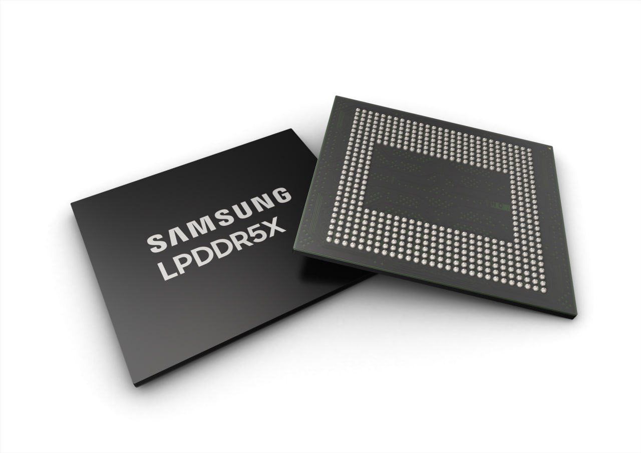 سامسونگ سریعترین حافظه DRAM LPDDR5X صنعت را با سرعت 10.7 گیگابیتبرثانیه توسعه میدهد