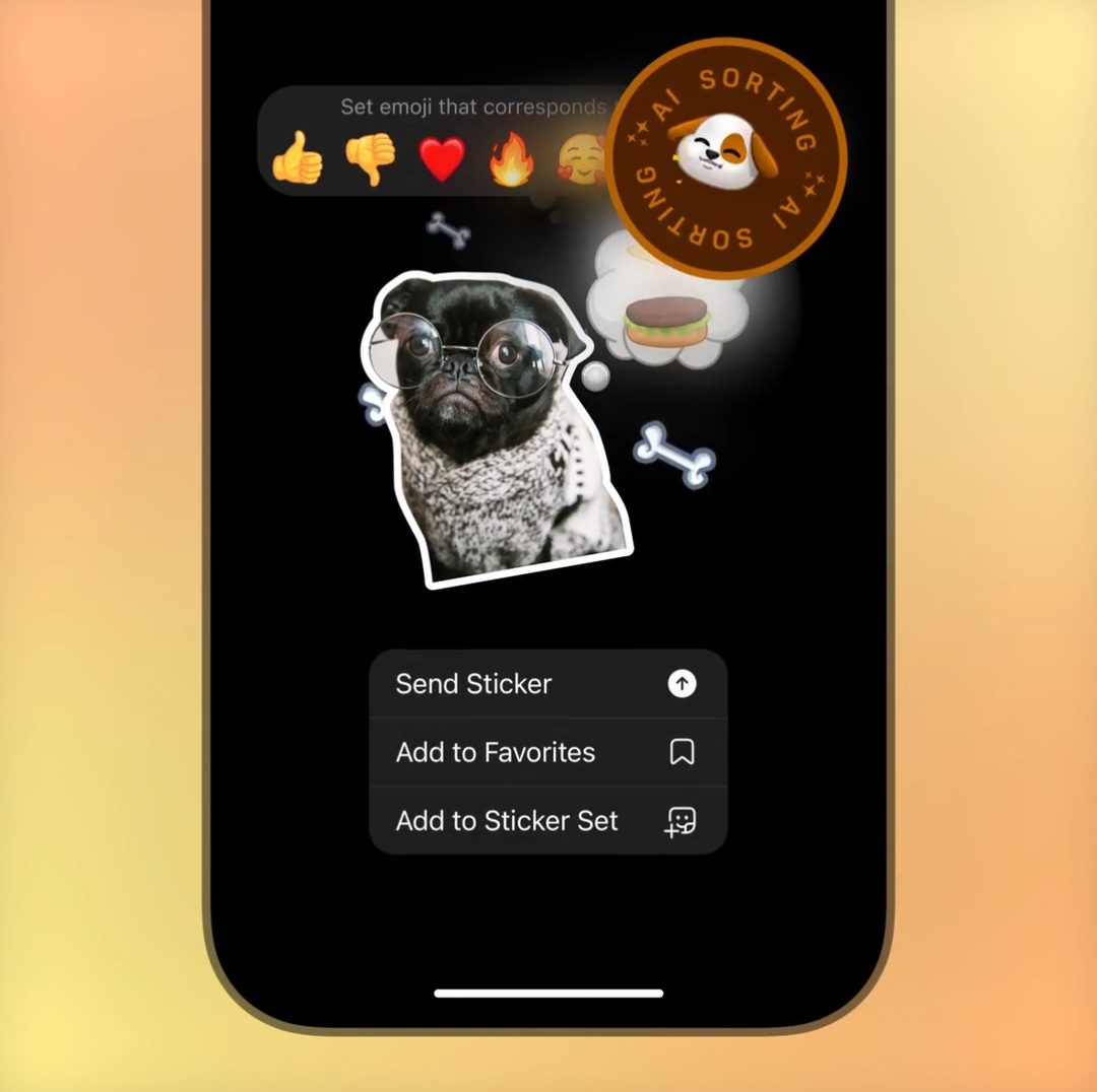 در آپدیت جدید تلگرام، استیکرهای شخصی خود را ایجاد کنید.