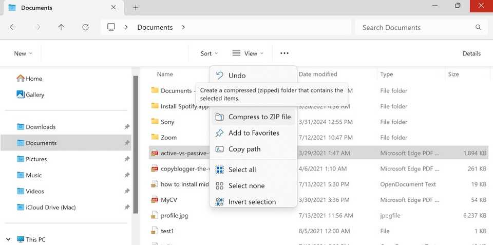 4 راه آسان برای ایجاد یک فایل ZIP در ویندوز