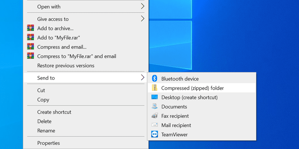 4 راه آسان برای ایجاد یک فایل ZIP در ویندوز