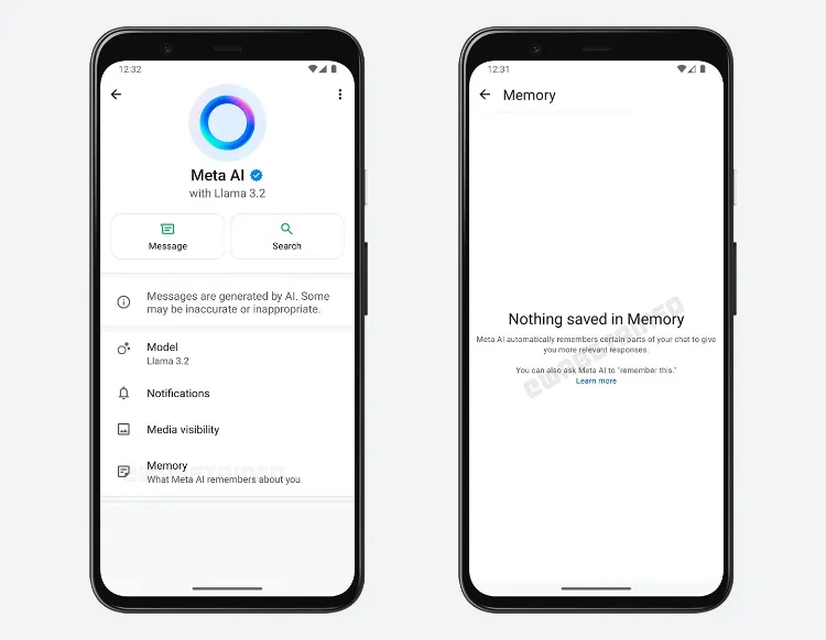 واتساپ با حافظه: چت‌بات Meta AI مکالمات را به خاطر می‌سپارد