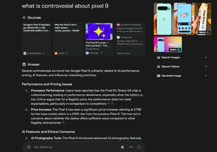 سرچ هوش مصنوعی پرپلکسیتی؛ چت‌بات محبوب انویدیا