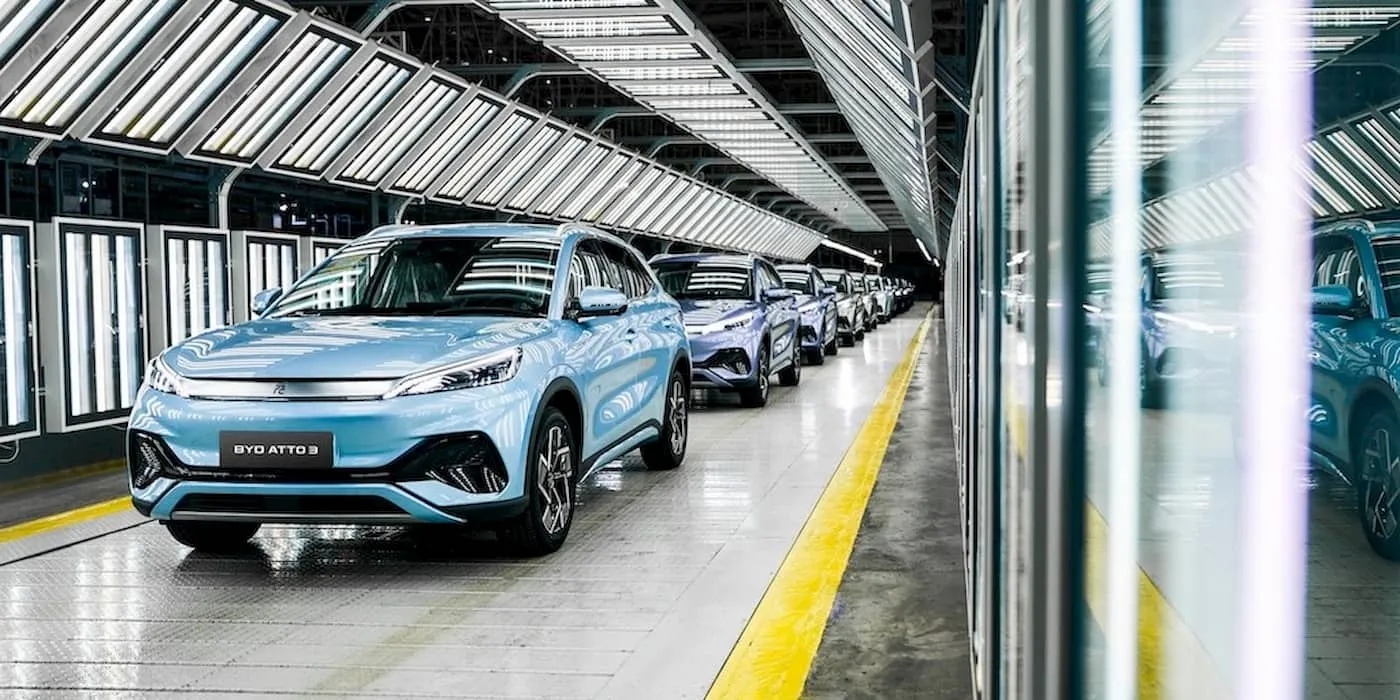 BYD با فروش 4 میلیون خودرو، فورد و هوندا را پشت سر گذاشت