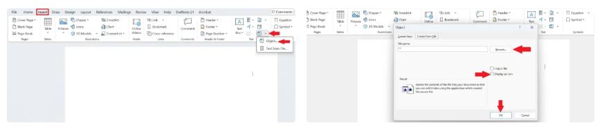 ۴ روش ساده برای اضافه کردن PDF به ورد