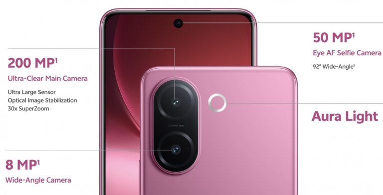 ویوو V60e با دوربین ۲۰۰ مگاپیکسلی و باتری ۶۵۰۰؛ میانردهای انقلابی در هند